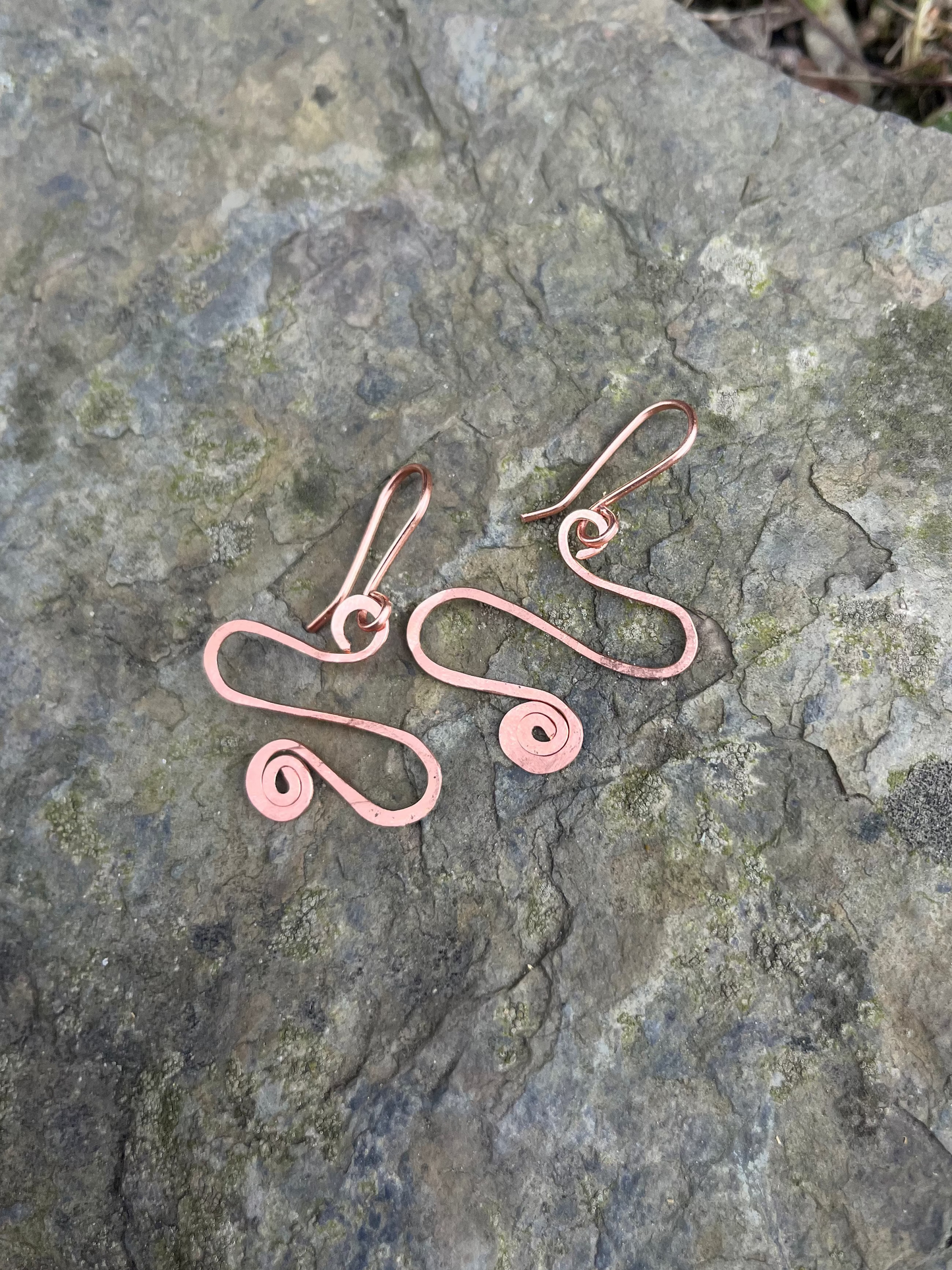 Copper earrings