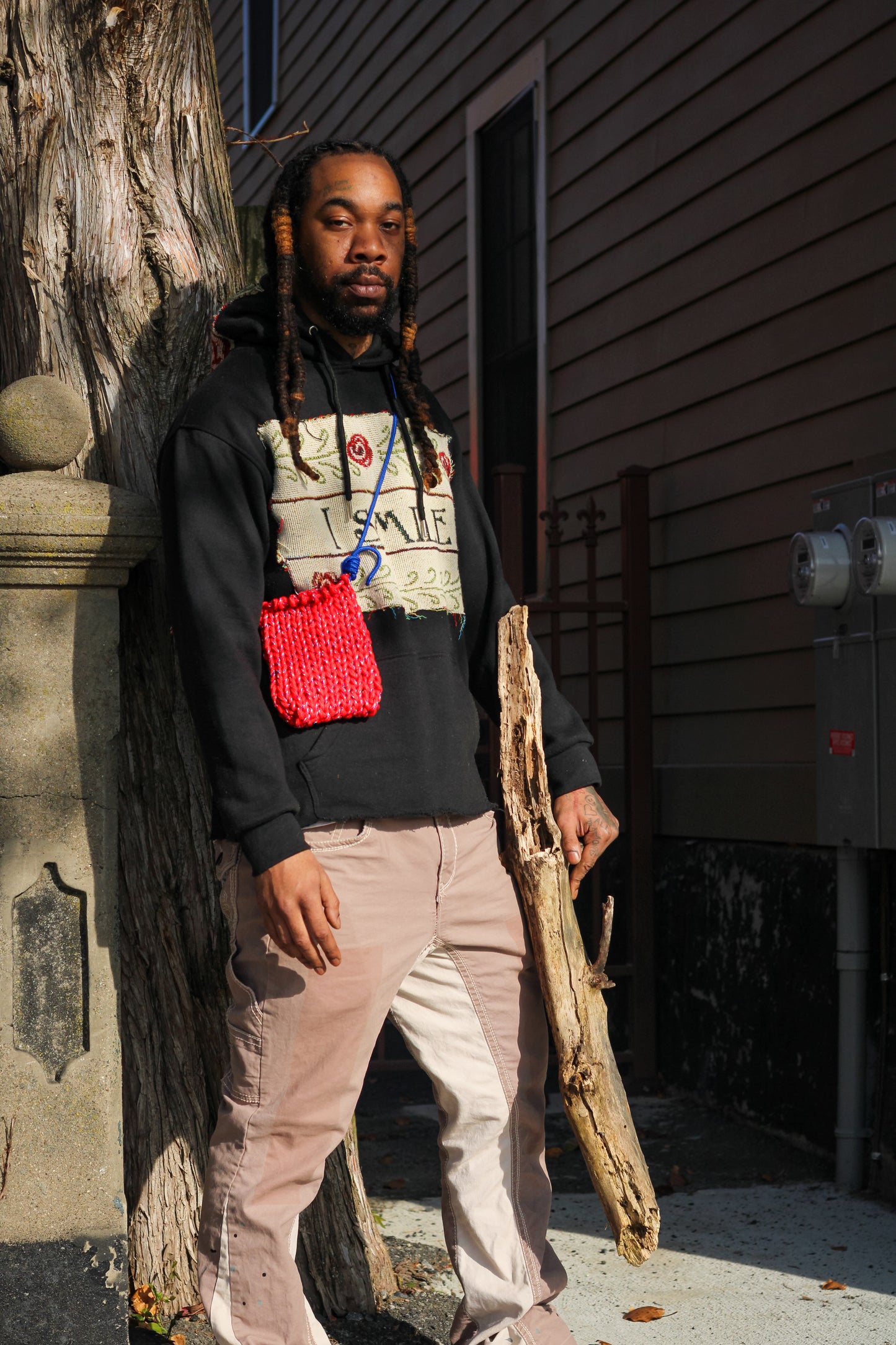 “Prime rib” Durable Knotted Paracord Sling Bag