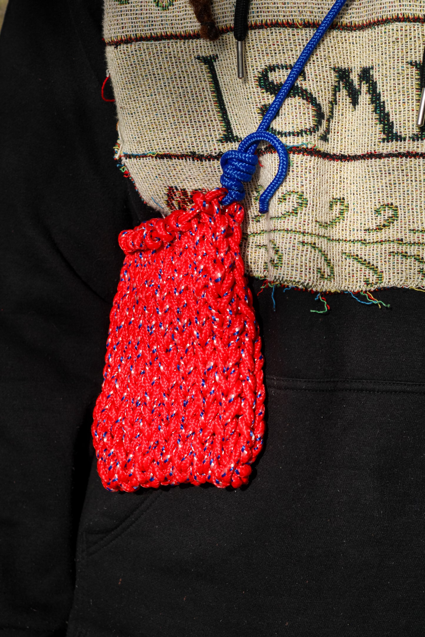 “Prime rib” Durable Knotted Paracord Sling Bag