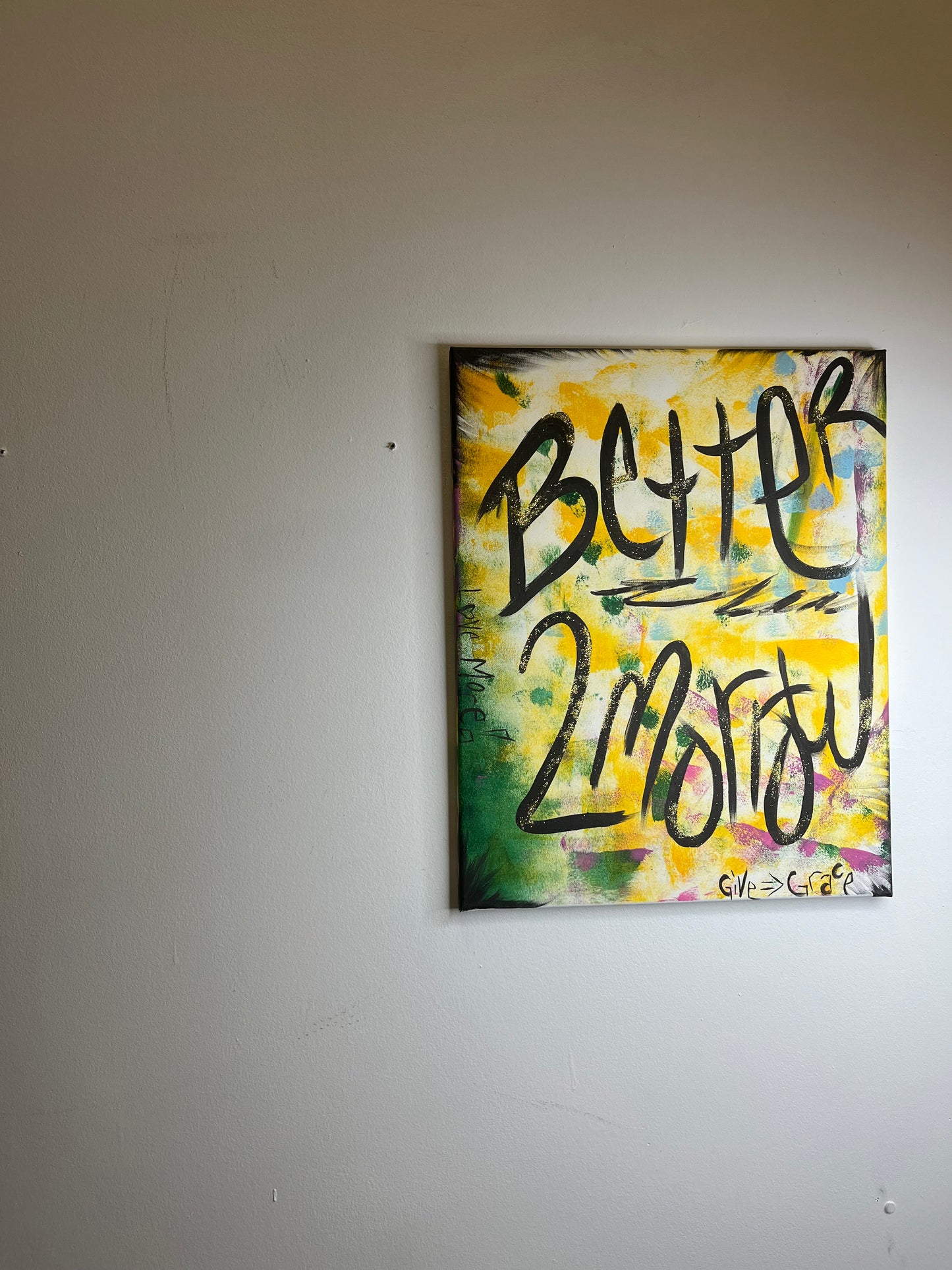 "Better 2Morrow" – 16x20 Original Mixed Media Canvas