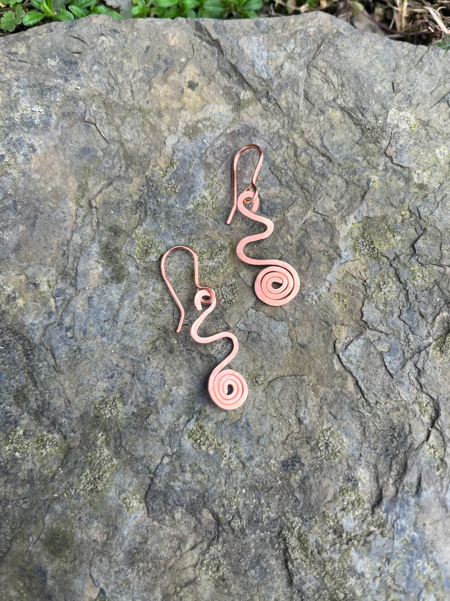 Copper earrings