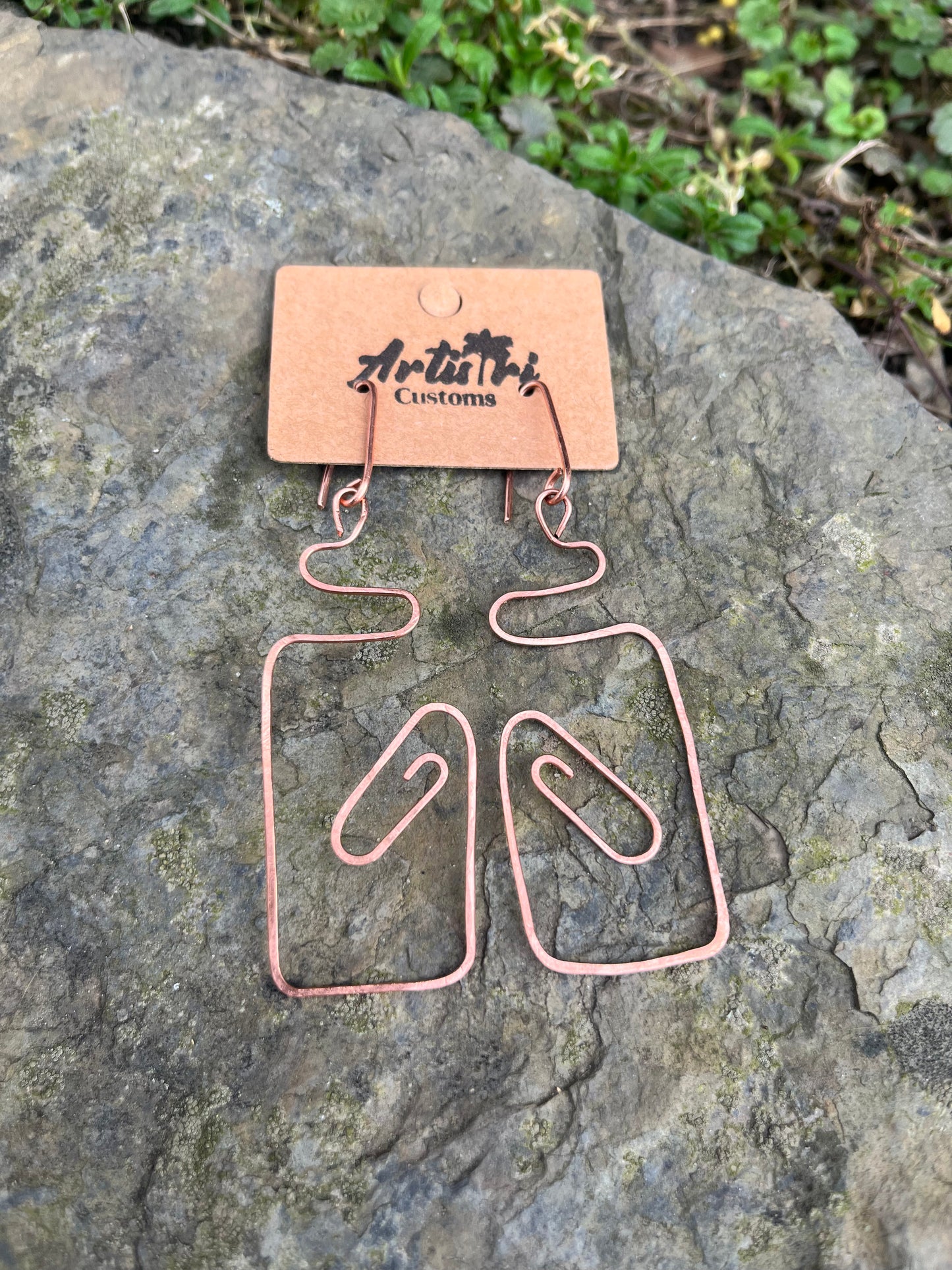 Copper earrings