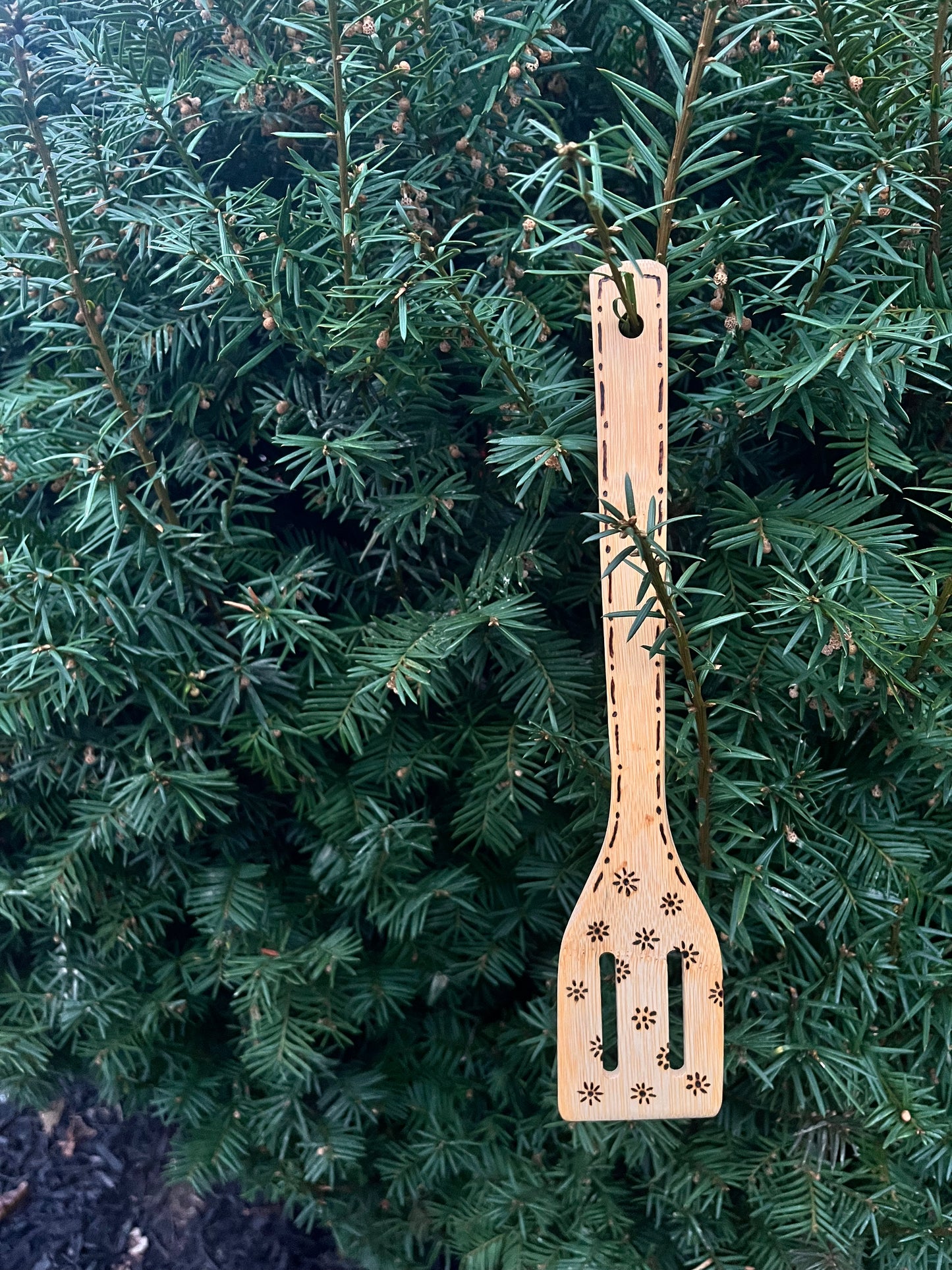 Wood burned Wooden Spoon 2