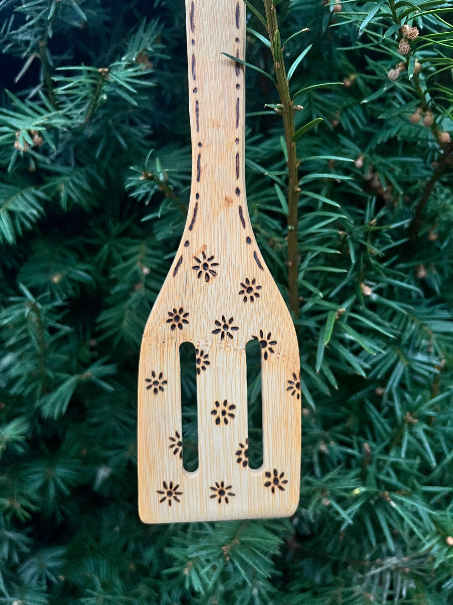 Wood burned Wooden Spoon 2