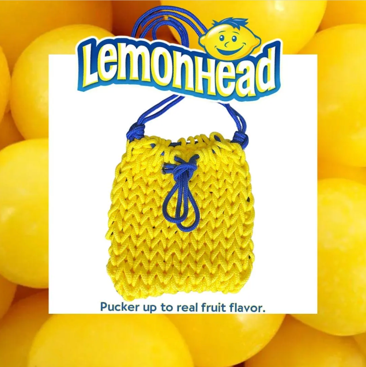 Lemon Head Paracord Bag, Cross Body, Durable, Unisex